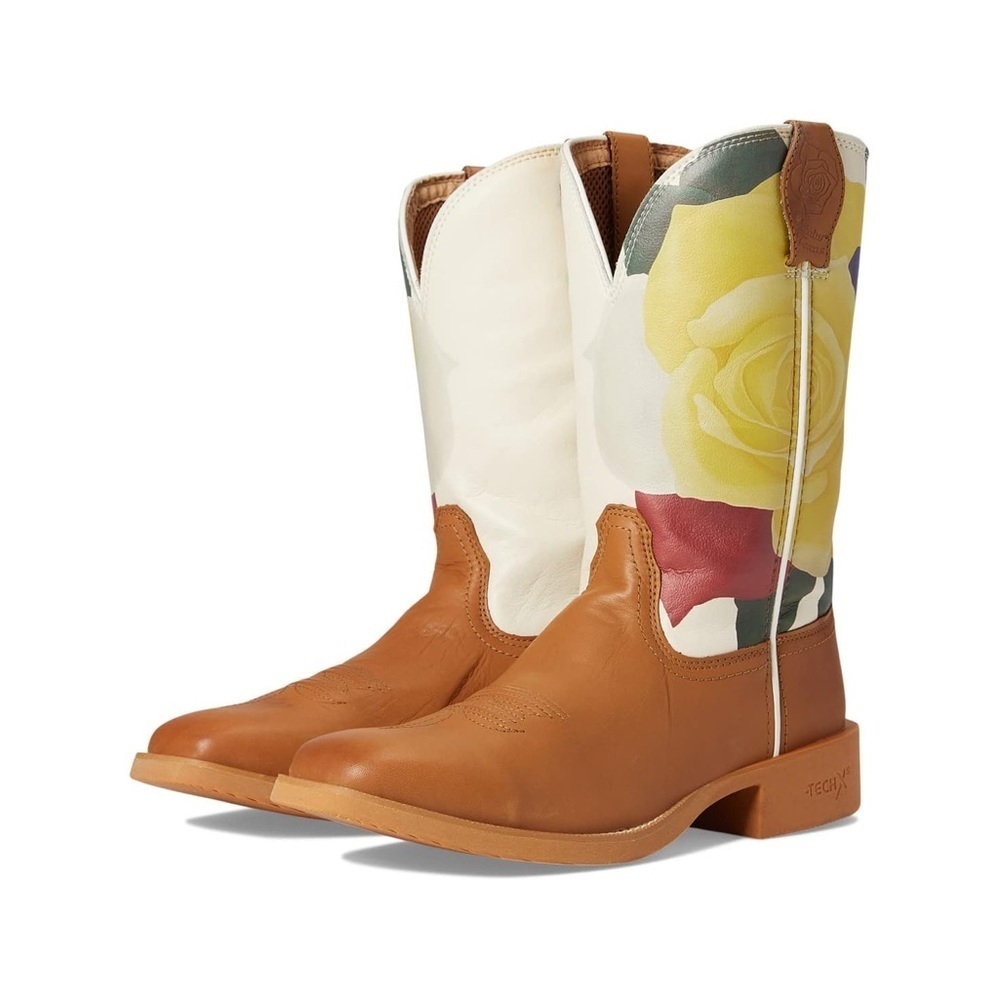 Twisted X Women's Tech X Yellow Rose Western Boots NEW 8,5B